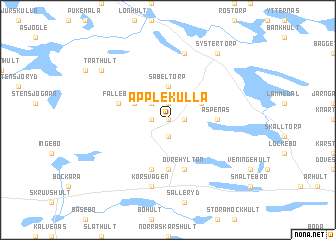 map of Applekulla