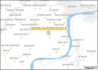 map of Apraksino Pervoye