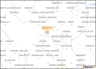 map of Aprey