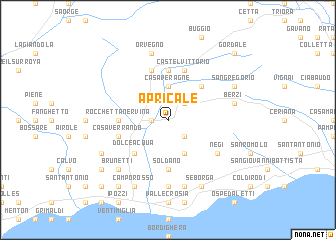 map of Apricale