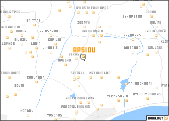 map of Apsiou