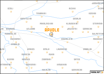 map of Apuolė