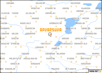 map of Apvaršuva