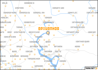 map of Ấp Xuân Hòa