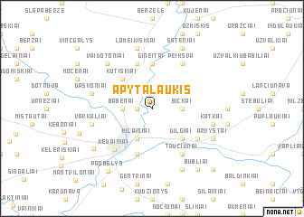 map of Apytalaukis