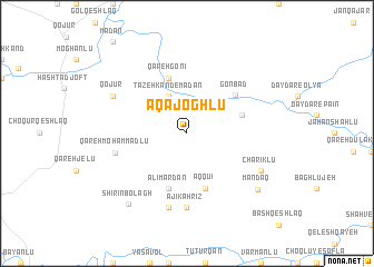 map of Āqā Joghlū