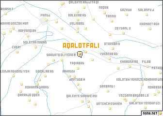 map of Āqā Loţf‘alī