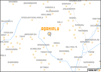 map of Āqā Mīrlū