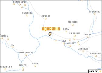 map of Āqāraḩīm