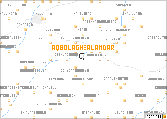 map of Āqbolāgh-e ‘Alamdār