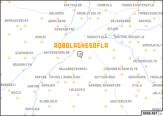 map of Āqbolāgh-e Soflá