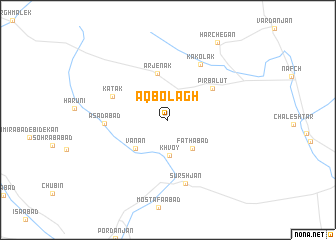 map of Āq Bolāgh