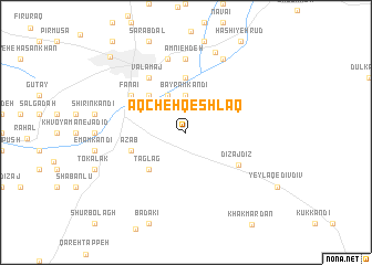 map of Āqcheh Qeshlāq