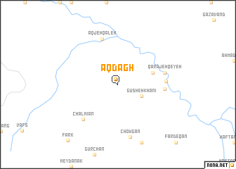 map of Āqdāgh