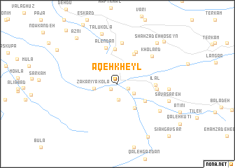 map of ‘Aqeh Kheyl