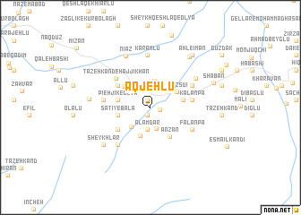 map of Aqjehlū