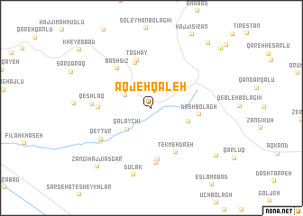 map of Āqjeh Qal‘eh