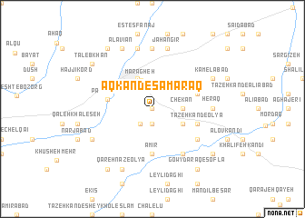 map of Āqkand-e S̄amaraq