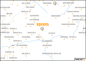 map of Āqkand