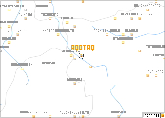 map of Āq Oţāq