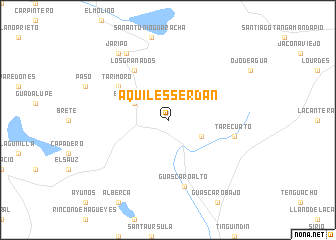 map of Aquiles Serdán