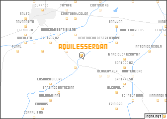 map of Aquiles Serdan
