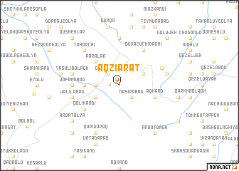 map of Āq Zīārat