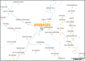 map of ‘Arabakān