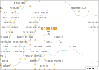 map of Arabene