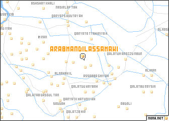 map of ‘Arab Mandīl as Samāwī