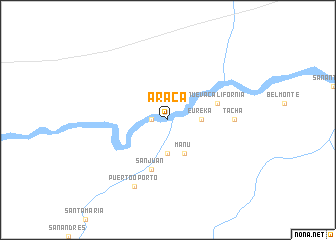 map of Araca