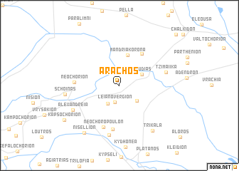 map of Árachos