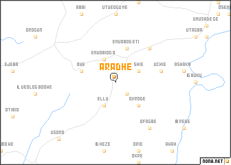 map of Aradhe