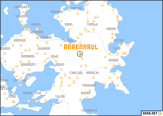 map of Araenmaŭl