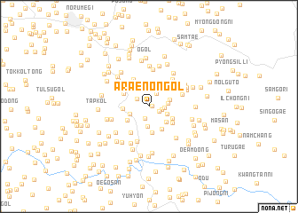 map of Araenon-gol