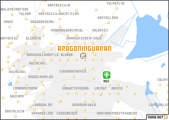 map of Aragón Inguarán