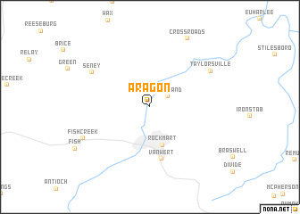 map of Aragon