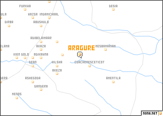 map of Aragure