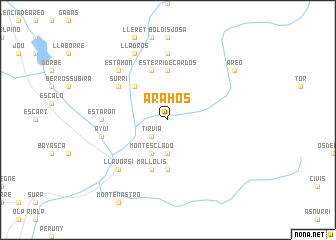 map of Arahós