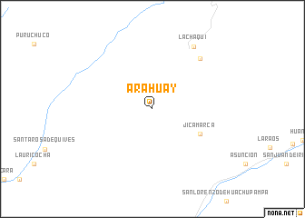 map of Arahuay