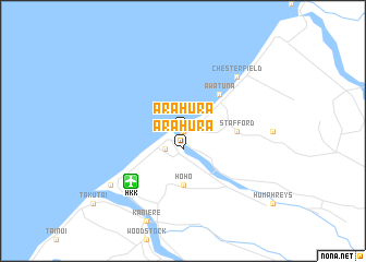 map of Arahura