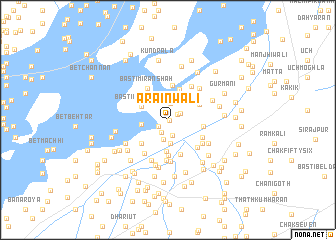 map of Arāīnwāli