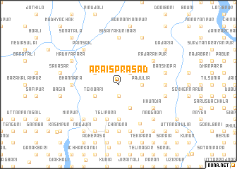 map of Ārāisprasād