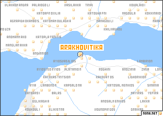 map of Arakhovítika