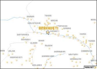 map of Arakhvet\