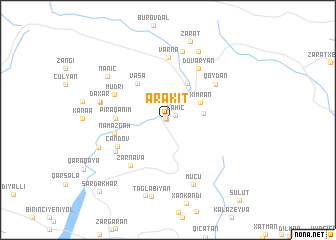 map of Ərǝkit