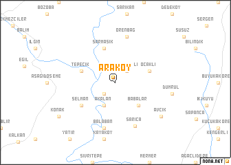 map of Araköy