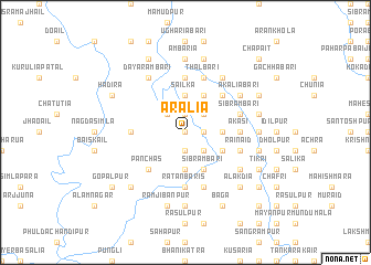 map of Ārālia