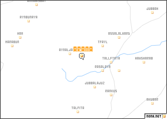 map of ‘Arānā