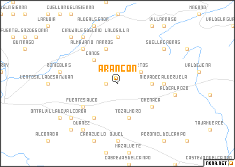 map of Arancón